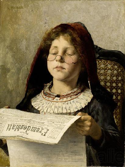 Georgios Jakobides Girl reading